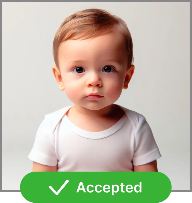 accepted baby passport photo